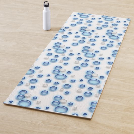 Yoga Mat - Blasen in Blau und Weiß Yogamatte (Beispiel)
