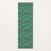 Yoga Mat - Blue And Gold Pattern Yogamatte (Vorderseite)