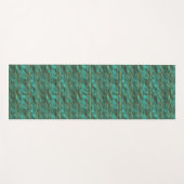 Yoga Mat - Blue And Gold Pattern Yogamatte (Vorderseite (Horizontal))