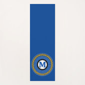 Yoga Mat - Blue Stripe Personalisiert - Initial hi Yogamatte (Vorderseite)