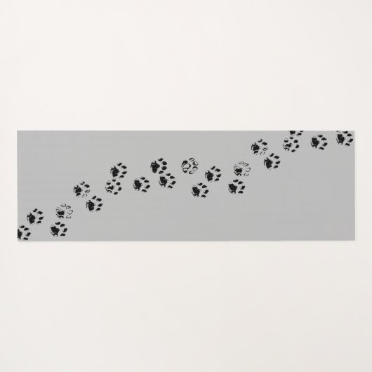 YOGA MAT - CAT- oder DOG-ZEICHENDRUCKER/TRACKS Yogamatte (Rückseite (Horizontal))