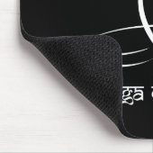 Yoga Mat Cat - Sanskrit style text. Mousepad (Ecke)