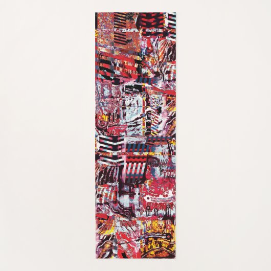 Yoga Mat – Fragmented Pulse Yogamatte (Vorderseite)