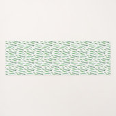 Yoga Mat - Green Leaves Pattern Yogamatte (Rückseite (Horizontal))