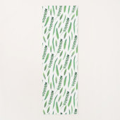 Yoga Mat - Green Leaves Pattern Yogamatte (Vorderseite)