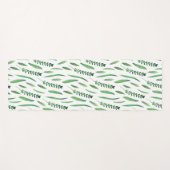 Yoga Mat - Green Leaves Pattern Yogamatte (Vorderseite (Horizontal))