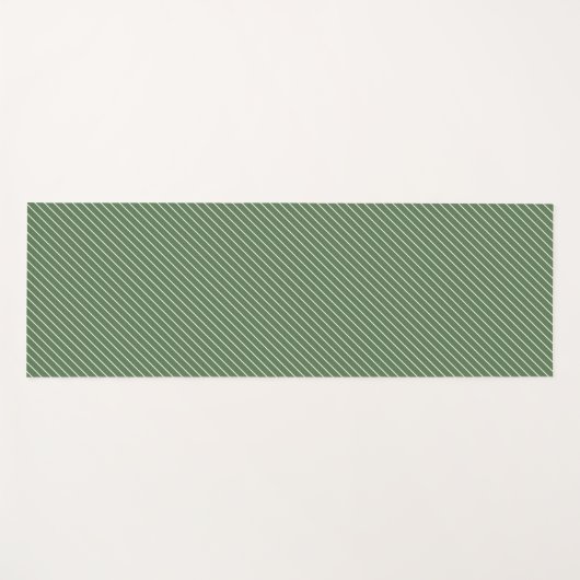 Yoga Mat - Green Stripe Patterns Yogamatte (Vorderseite (Horizontal))