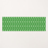 Yoga Mat - Grüne Lüfterform gepolstert Yogamatte (Vorderseite (Horizontal))