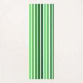 Yoga Mat - Grüne Streifen in fünf Schattierungen Yogamatte (Vorderseite)