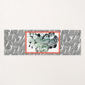 Yoga Mat JAPANESE WAVE PATTER MIT FISH Yogamatte (Vorderseite (Horizontal))