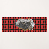 Yoga Mat Lazy Cat Geometrische Formen Yogamatte (Vorderseite (Horizontal))