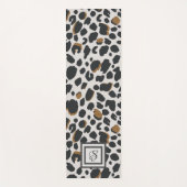 Yoga Mat - Leopard-Druck mit Monogramm Yogamatte (Vorderseite)