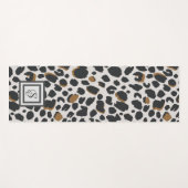 Yoga Mat - Leopard-Druck mit Monogramm Yogamatte (Vorderseite (Horizontal))