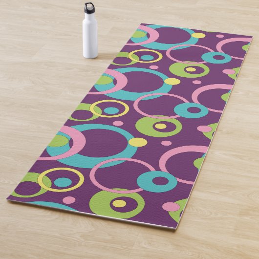 Yoga Mat Lila Circles Yogamatte (Beispiel)