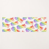 Yoga Mat mit einer lebhaften Ananas Yogamatte (Vorderseite (Horizontal))