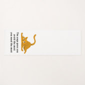 Yoga Mat mit lustigem Zitat und Katze Yogamatte (Vorderseite (Horizontal))