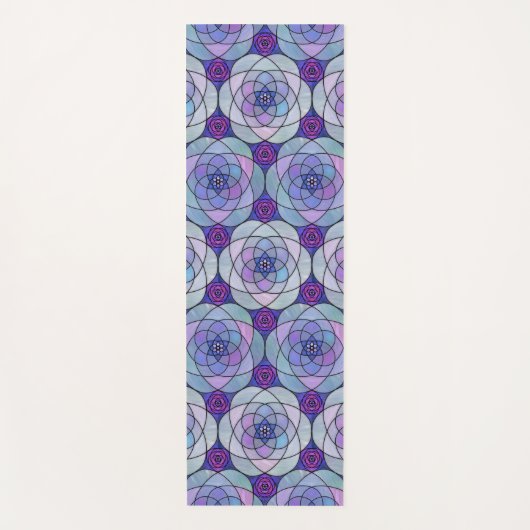 Yoga Mat mit Mandala in Juwelenfarbe Yogamatte (Vorderseite)