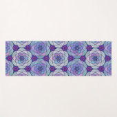 Yoga Mat mit Mandala in Juwelenfarbe Yogamatte (Vorderseite (Horizontal))