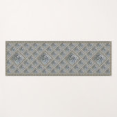 Yoga Mat mit schönen grauen Sukkulturen Yogamatte (Vorderseite (Horizontal))