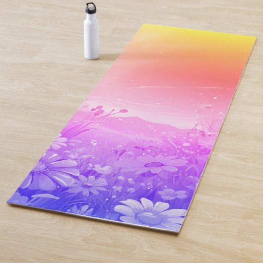 Yoga Mat mit Sonnenaufgangswiese Yogamatte (Beispiel)
