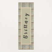 Yoga Mat-Muster in Weiß und Schwarz Yogamatte (Vorderseite)