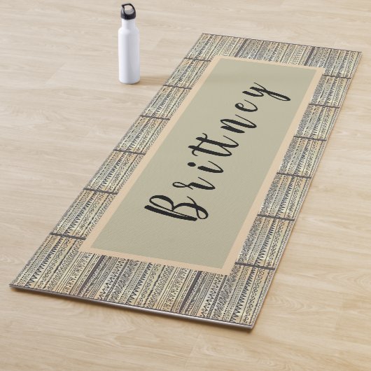 Yoga Mat-Muster in Weiß und Schwarz Yogamatte (Beispiel)