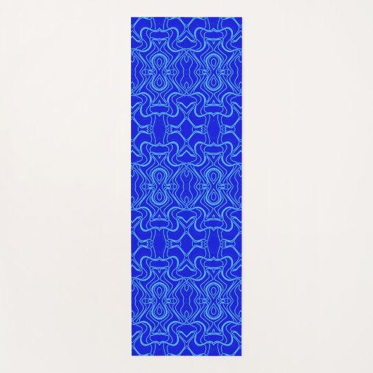 Yoga Mat, Niedlich blaues Farbschema Yogamatte (Vorderseite)