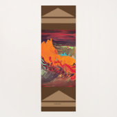 Yoga Mat "Orange Burst" Yogamatte (Rückseite)