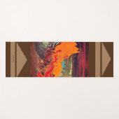 Yoga Mat "Orange Burst" Yogamatte (Vorderseite (Horizontal))