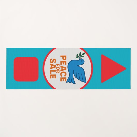 Yoga Mat , Peace theme designed yoga mat Yogamatte (Vorderseite (Horizontal))