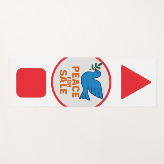 Yoga Mat , Peace theme designed yoga mat Yogamatte (Vorderseite (Horizontal))