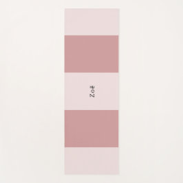 Yoga Mat - Personalised Pink Stripes Pattern Yogamatte