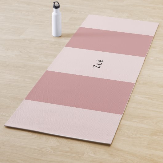 Yoga Mat - Personalised Pink Stripes Pattern Yogamatte (Beispiel)