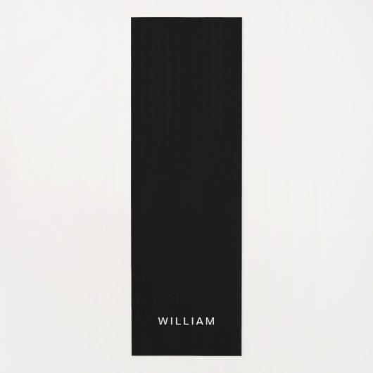 Yoga Mat (personalisiert, schwarz und monogramm) Yogamatte (Vorderseite)