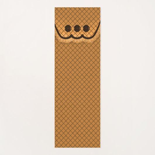 Yoga Mat Pillow Top Design Caramel Yogamatte (Vorderseite)