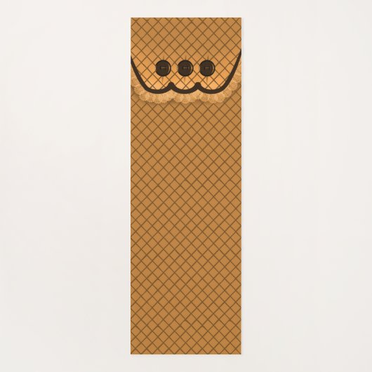 Yoga Mat Pillow Top Design Caramel Yogamatte (Rückseite)