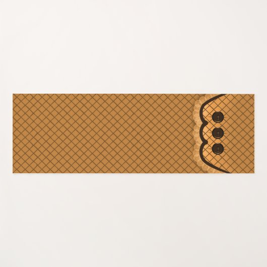 Yoga Mat Pillow Top Design Caramel Yogamatte (Vorderseite (Horizontal))