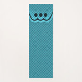 Yoga Mat Pillow Top Design Cyan Yogamatte (Vorderseite)