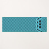 Yoga Mat Pillow Top Design Cyan Yogamatte (Vorderseite (Horizontal))