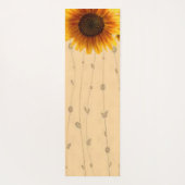 Yoga Mat Sonnenblume Yogamatte (Rückseite)