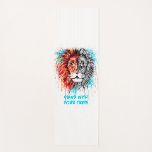 Yoga Mat steht mit Ihrem Stamm Yogamatte (Vorderseite)