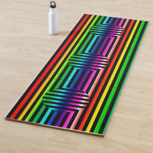 Yoga Mat - Strickte optische Illusion Yogamatte