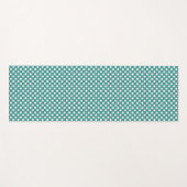 Yoga Mat - Teal Dots Pattern Yogamatte (Vorderseite (Horizontal))