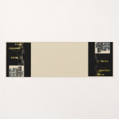 Yoga Mat Übung Schachspiel & Buddha Zitat Yogamatte (Vorderseite (Horizontal))