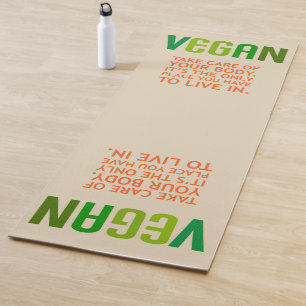 Yoga Mat-Übung Vegan Ihr Körperangebot Yogamatte
