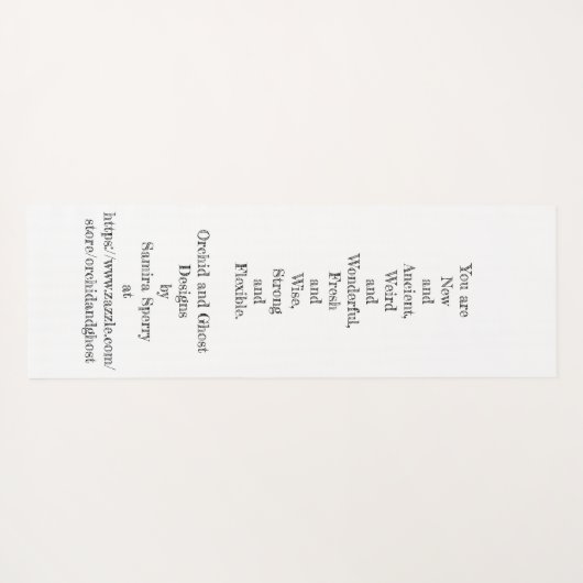 Yoga Mat von Orchid und Geist Yogamatte (Rückseite (Horizontal))