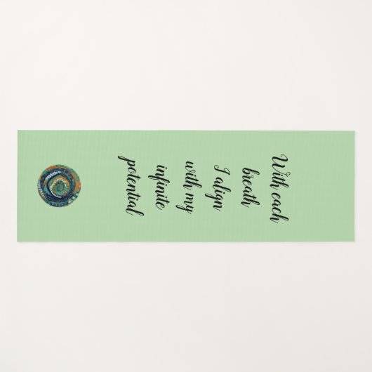 Yoga Mat with portal/mantra original art Yogamatte (Vorderseite (Horizontal))