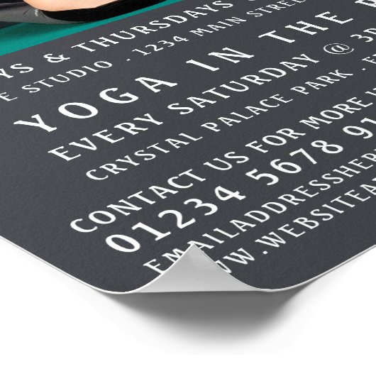 Yoga Mat, Yoga-Klassenwerbung Poster (Ecke)