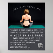 Yoga Mat, Yoga-Klassenwerbung Poster (Vorne)