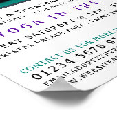 Yoga Mat, Yoga-Klassenwerbung Poster (Ecke)